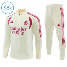 Dječji Real Madrid Sweatshirt Za Trening Četvrt-Zip 2026-27 Bijela