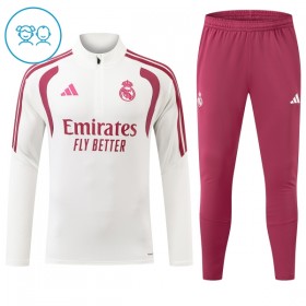 Dječji Real Madrid Sweatshirt Za Trening Četvrt-Zip 2026-27 Bijela