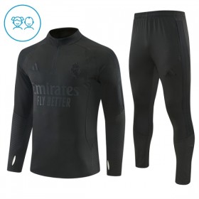 Dječji Real Madrid Sweatshirt Za Trening Četvrt-Zip 2026-27 Crna