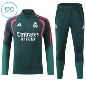 Dječji Real Madrid Sweatshirt Za Trening Četvrt-Zip 2026-27 Zelena
