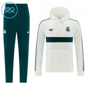 Dječji Real Marid Hoodie Sweatshirt Za Trening 2026-27 Bijela