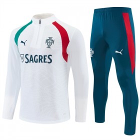 Portugal Sweatshirt Za Trening Četvrt-Zip 2026-27 Bijela