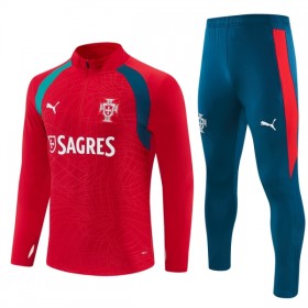 Portugal Sweatshirt Za Trening Četvrt-Zip 2026-27 Crvena