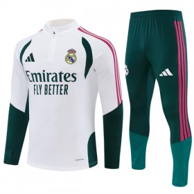 Real Madrid Sweatshirt Za Trening Četvrt-Zip 2026-27 Bijela