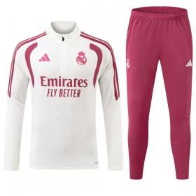 Real Madrid Sweatshirt Za Trening Četvrt-Zip 2026-27 Bijela