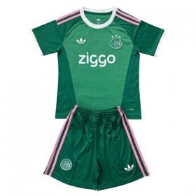 Nogometni Dresovi Ajax Amsterdam Golmanski Dječji 2026-27 Zelena Kratkih Rukava