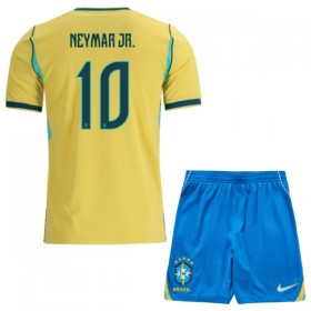 Nogometni Dresovi Brazil Neymar JR 10 Dječji Domaći Svjetsko Prvenstvo 2026 Kratkih Rukava